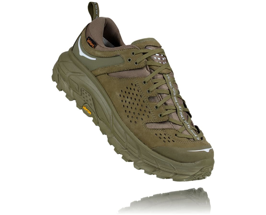 Hoka One One Tor Ultra Low Wp Jp South Africa - Mens Trail Running Shoes - Olive,TROYQ-4286